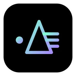 Logo PRISM: ein Lichtstrahl wird in einem Prisma in sein Farbspektrum zerlegt